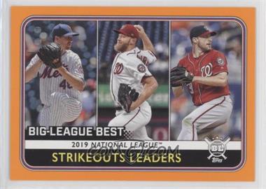 2020 Topps Big League - [Base] - Orange #258 - League Leaders - Max Scherzer, Jacob deGrom, Stephen Strasburg