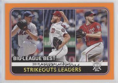 2020 Topps Big League - [Base] - Orange #258 - League Leaders - Max Scherzer, Jacob deGrom, Stephen Strasburg