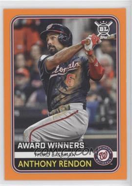 2020 Topps Big League - [Base] - Orange #284 - Award Winners - Anthony Rendon