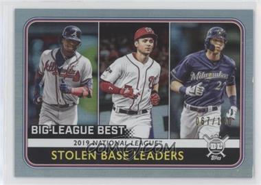 2020 Topps Big League - [Base] - Rainbow Foil #248 - League Leaders - Christian Yelich, Trea Turner, Ronald Acuna Jr. /100