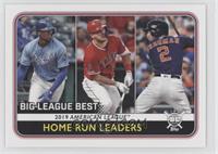 League Leaders - Alex Bregman, Mike Trout, Jorge Soler