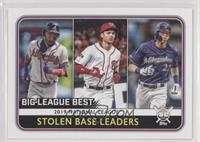 League Leaders - Christian Yelich, Trea Turner, Ronald Acuna Jr. [EX to&nb…