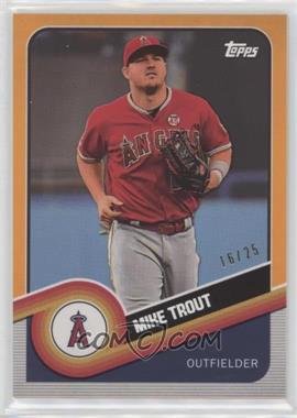 2020 Topps Brooklyn Collection - [Base] - Orange #27 - Mike Trout /25