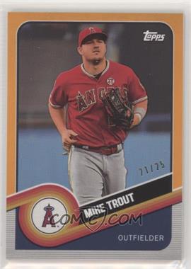 2020 Topps Brooklyn Collection - [Base] - Orange #27 - Mike Trout /25