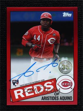 2020 Topps Chrome - 1985 Topps Autographs - Red Refractor #85TCA-AA - Aristides Aquino /5