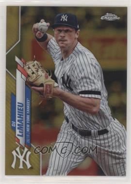 2020 Topps Chrome - [Base] - Gold Refractor #55 - DJ LeMahieu /50