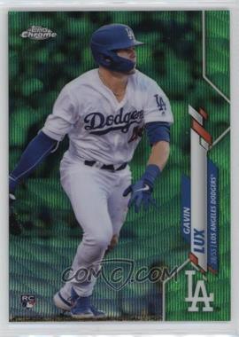 2020 Topps Chrome - [Base] - Green Wave Refractor #148 - Gavin Lux /99