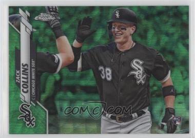 2020 Topps Chrome - [Base] - Green Wave Refractor #87 - Zack Collins /99