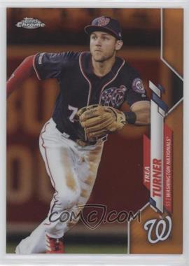 2020 Topps Chrome - [Base] - Orange Refractor #7 - Trea Turner /25