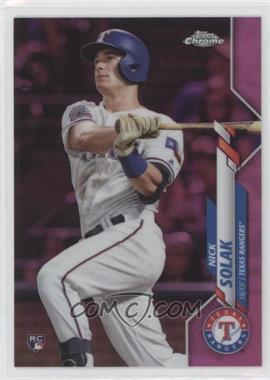 2020 Topps Chrome - [Base] - Pink Refractor #33 - Nick Solak