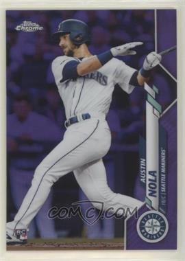 2020 Topps Chrome - [Base] - Purple Refractor #11 - Austin Nola /299