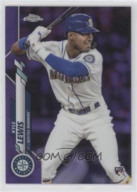 2020 Topps Chrome - [Base] - Purple Refractor #186 - Kyle Lewis /299