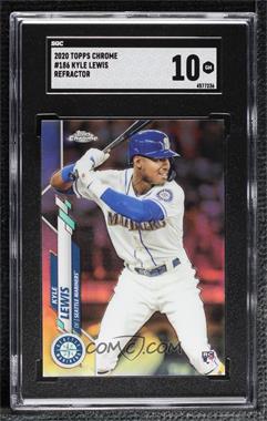 2020 Topps Chrome - [Base] - Refractor #186 - Kyle Lewis [SGC 10 GEM]