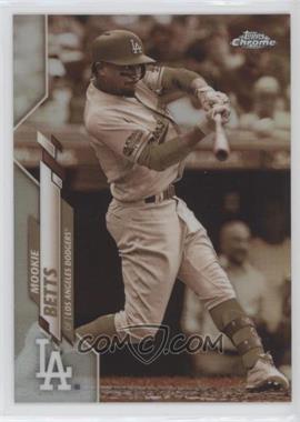 2020 Topps Chrome - [Base] - Sepia Refractor #100 - Mookie Betts