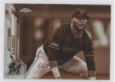 2020 Topps Chrome - [Base] - Sepia Refractor #106 - Harold Ramirez