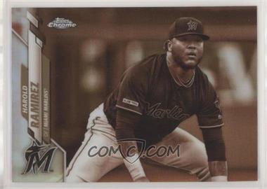 2020 Topps Chrome - [Base] - Sepia Refractor #106 - Harold Ramirez