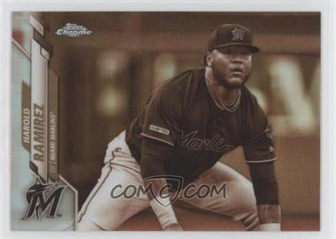 2020 Topps Chrome - [Base] - Sepia Refractor #106 - Harold Ramirez