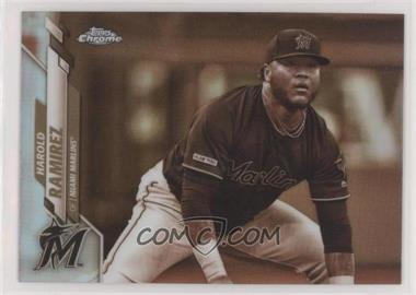 2020 Topps Chrome - [Base] - Sepia Refractor #106 - Harold Ramirez