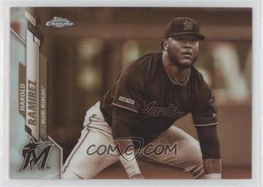 2020 Topps Chrome - [Base] - Sepia Refractor #106 - Harold Ramirez