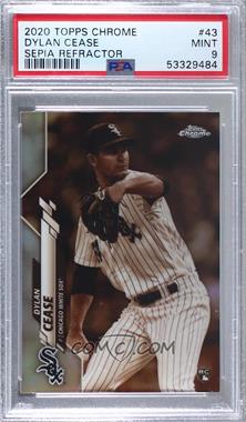 2020 Topps Chrome - [Base] - Sepia Refractor #43 - Dylan Cease [PSA 9 MINT]