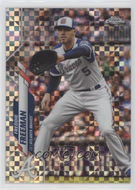 2020 Topps Chrome - [Base] - X-Fractor #131 - Freddie Freeman