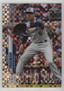 2020 Topps Chrome - [Base] - X-Fractor #131 - Freddie Freeman