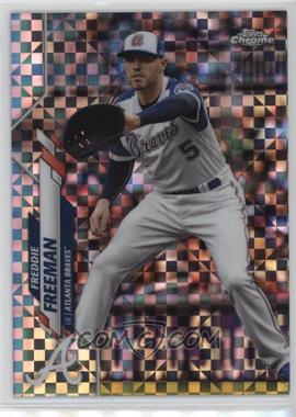 2020 Topps Chrome - [Base] - X-Fractor #131 - Freddie Freeman