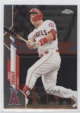 2020 Topps Chrome - [Base] #1.1 - Mike Trout (White Jersey)
