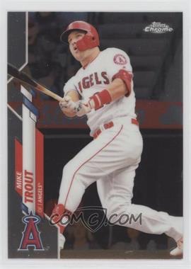 2020 Topps Chrome - [Base] #1.1 - Mike Trout (White Jersey)