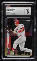 Mike Trout (White Jersey) [CSG 8 NM/Mint]