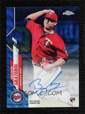 2020 Topps Chrome - Rookie Autographs - Blue Wave Refractor #RA-BG - Brusdar Graterol /150