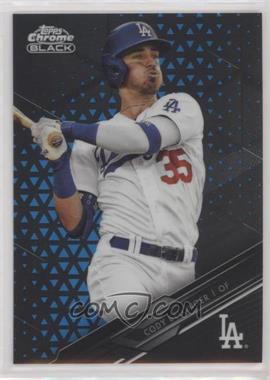 2020 Topps Chrome Black - [Base] - Blue Refractor #1 - Cody Bellinger /75