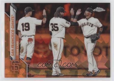 2020 Topps Chrome Sapphire Edition - [Base] - Orange #405 - San Francisco Giants /25