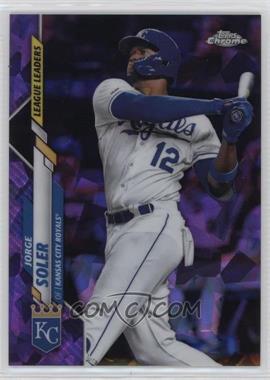 2020 Topps Chrome Sapphire Edition - [Base] - Purple #159 - League Leaders - Jorge Soler /10