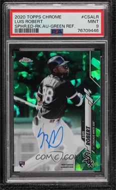 2020 Topps Chrome Sapphire Edition - Rookie Autographs - Green #CSA-LR - Luis Robert /50 [PSA 9 MINT]