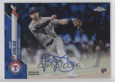 2020 Topps Chrome Sapphire Edition - Rookie Autographs #CSA-NS - Nick Solak