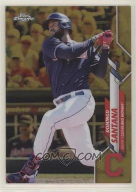 2020 Topps Chrome Update Series - Target [Base] - Gold Refractor #U-47 - Domingo Santana /50