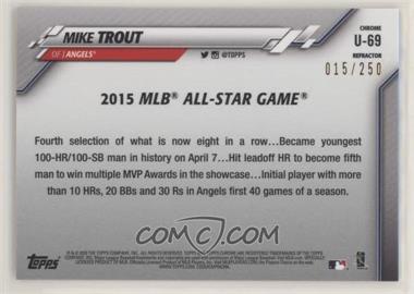 2020 Topps Chrome Update Series - Target [Base] - Refractor #U-69 - All-Star Game - Mike Trout /250 - Courtesy of COMC.com