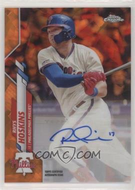 2020 Topps Chrome Update Series Sapphire Edition - Autographs - Orange #A-RH - Rhys Hoskins /25