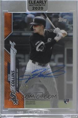 2020 Topps Clearly Authentic Autographs - [Base] - Orange #CCA-ZC - Zack Collins /5 [Uncirculated]