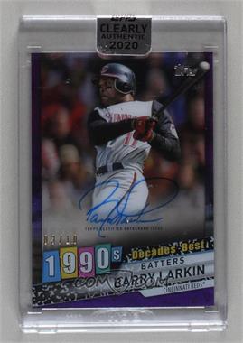 2020 Topps Clearly Authentic Autographs - Decades' Best Autographs - Purple #DBA-BL - Barry Larkin /10 [Uncirculated]
