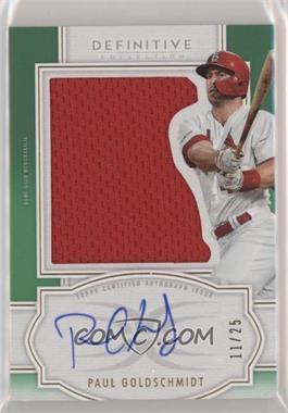 2020 Topps Definitive Collection - Autograph Relic Collection - Green #ARC-PG - Paul Goldschmidt /25