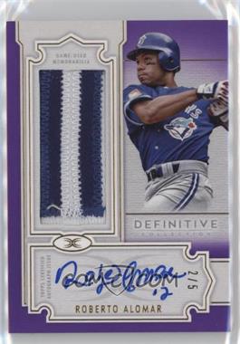 2020 Topps Definitive Collection - Definitive Autographed Relic - Purple #DARC-RA - Roberto Alomar /5