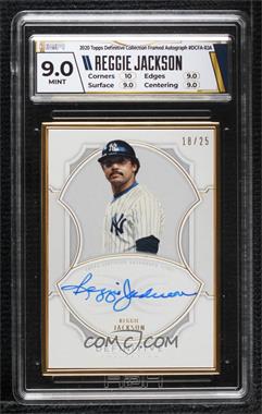 2020 Topps Definitive Collection - Framed Autograph Collection #DCFA-RJA - Reggie Jackson /25 [HGA 9 MINT]