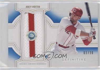 2020 Topps Definitive Collection - Jumbo Relic Collection - Blue #DJRC-JV - Joey Votto /30
