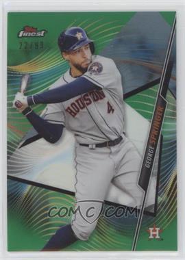 2020 Topps Finest - [Base] - Green Refractor #56 - George Springer /99