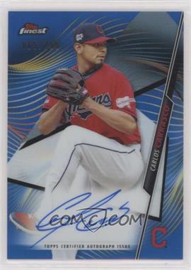 2020 Topps Finest - Finest Autographs - Blue Refractor #FA-CC - Carlos Carrasco /150