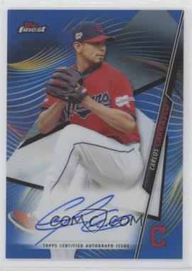 2020 Topps Finest - Finest Autographs - Blue Refractor #FA-CC - Carlos Carrasco /150