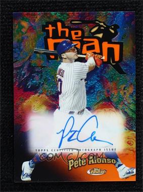 2020 Topps Finest - Finest The Man Autographs - Orange Refractor #FTMA-PA - Pete Alonso /25