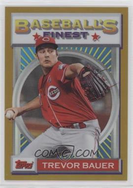 2020 Topps Finest Flashbacks - [Base] - Gold Refractor #48 - Trevor Bauer /50